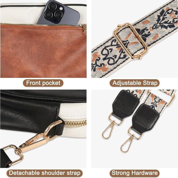crossbody Bags for Women,Trendy Shoulder Vegan Leather Handbags, Satchel Purse w - Picture 7 of 8